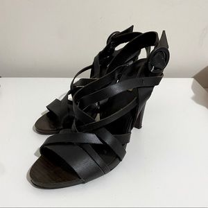 Woman Sandal•Leather•4 1/4 inch•Size 8M•MAXSTUDIO